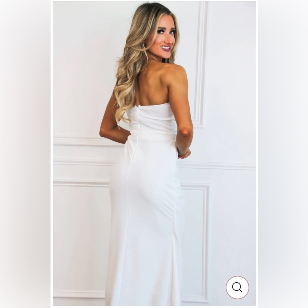Bella & Bloom Boutique Lala strapless embellished slit maxi dress - Picture 2 of 3